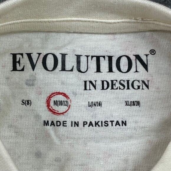 Cake T-Shirt Girls Size Medium Evolution In Design Short Sleeve Beige - New - Picture 3 of 12